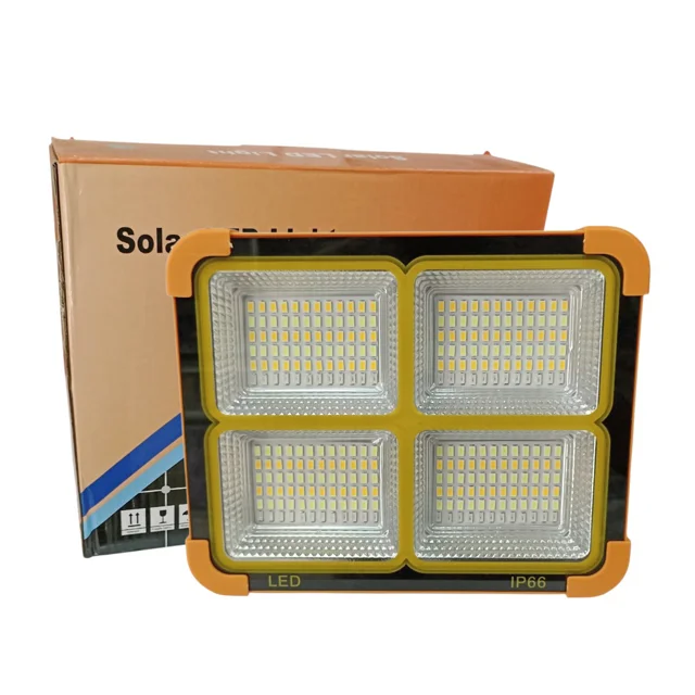 پروژکتور و چراغ اضطراری خورشیدی 100 وات Solar LED Light با 6 باتری قابل تعویض